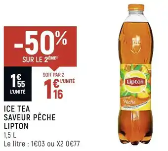 Petit Casino Lipton ice tea saveur pêche offre