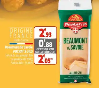 Beaumont de savoie POCHAT & FILS