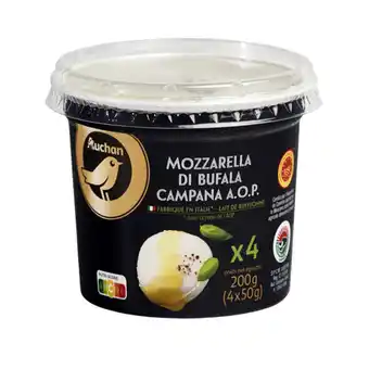 Auchan Mozzarella di bufala campana aop auchan gourmet offre