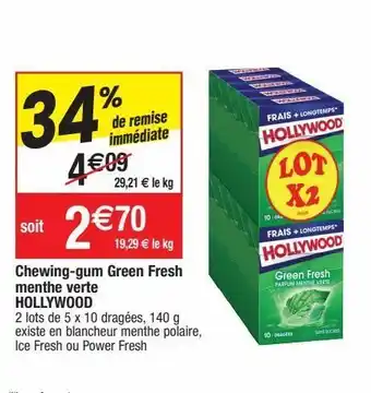 Migros Chewing-gums hollywood offre