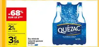 Eau Minérale Naturelle Gazeuse Quézac