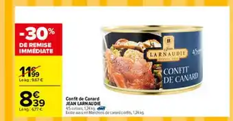 Carrefour Confit De Canard Jean Larnaudie offre