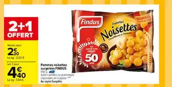 Carrefour Pommes Noisettes Surgelées Findus offre