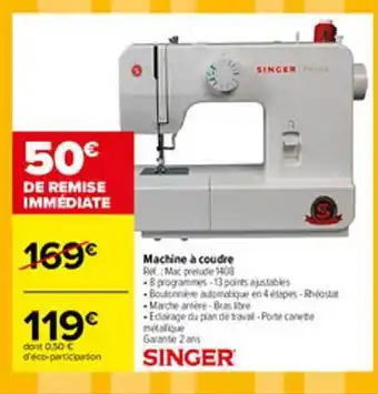 Carrefour Machine à Coudre Singer offre