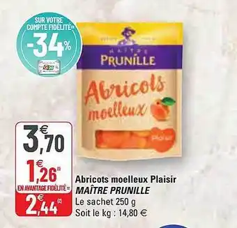 G20 Abricots moelleux plaisir maître prunille offre