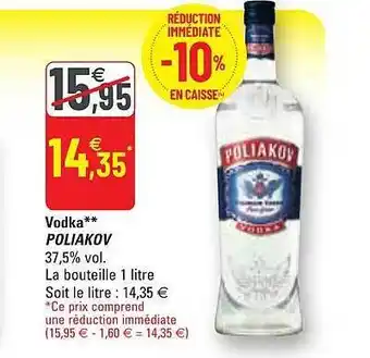 G20 Vodka poliakov offre