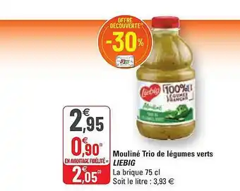 G20 Mouliné trio de légumes verts liebig offre