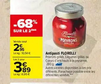 Carrefour Antipasti Florelli offre