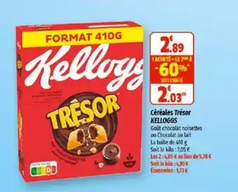 Coccinelle Supermarché Céréales trésor KELLOGGS offre