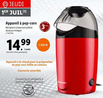 Lidl Appareil À Pop-Corn offre