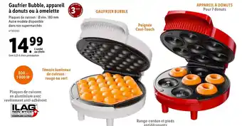 Lidl Gaufrier Bubble Appareil À Donuts Ou À Omelette offre