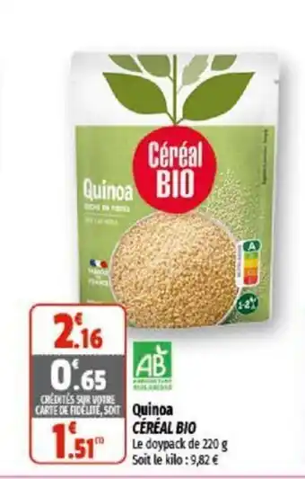 Coccinelle Supermarché Quinoa CÉRÉAL BIO offre