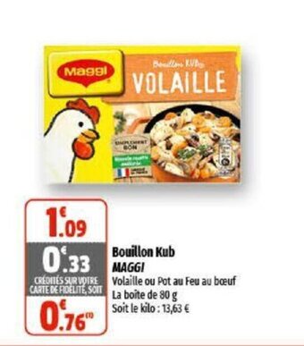Coccinelle Supermarché Bouillon kub MAGGI offre