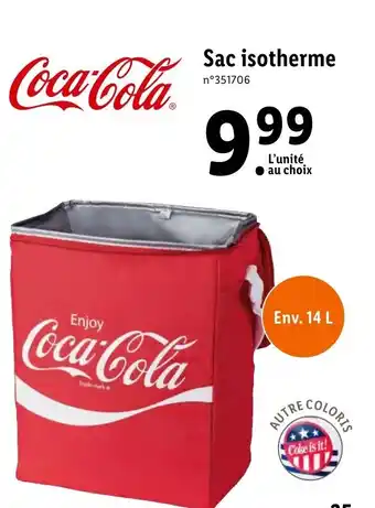 Lidl Sac Isotherme offre