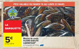 Carrefour Moules De Corde Filière Qualité Carrefour offre