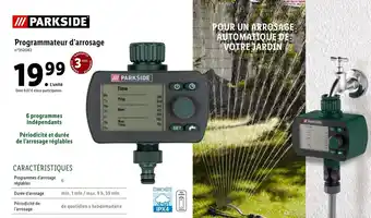 Lidl Programmateur d'Arrosage offre
