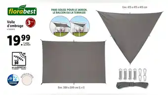 Lidl Voile d'Ombrage offre