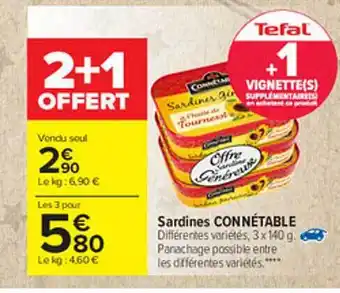 Carrefour Sardines Connétable offre