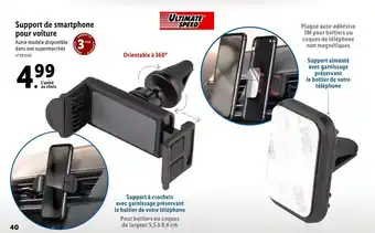 Lidl Support De Smartphone Pour Voiture offre
