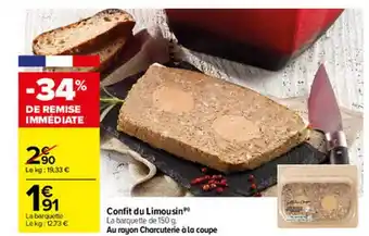 Carrefour Confit Du Limousin offre