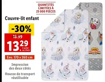 Lidl Couvre-Lit Enfant offre