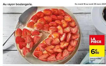 Carrefour Tarte Aux Fraises 6 Part offre