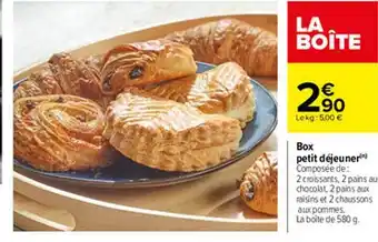 Carrefour Box Petit Déjeuner offre