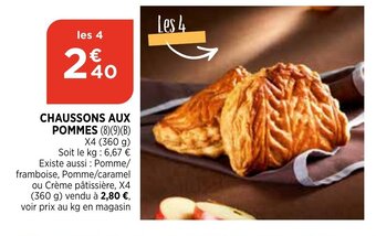 Bi1 Chaussons aux pommes offre