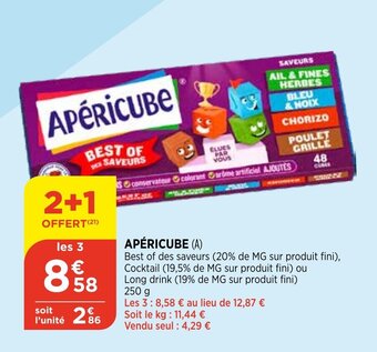 Bi1 Apéricube offre