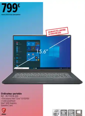Carrefour Ordinateur Portable offre