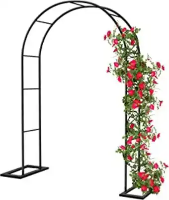 Amazon Arche jardin pour rosiers plantes grimpantes, 188x230cm metal arceau à rosiers, arche de rosiers vigne mariage, pergola to... offre