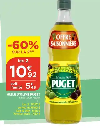 Bi1 Huile d'olive PUGET offre