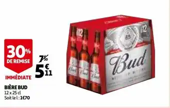 Auchan Bière bud offre