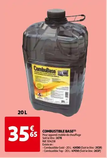 Auchan Combustible base offre