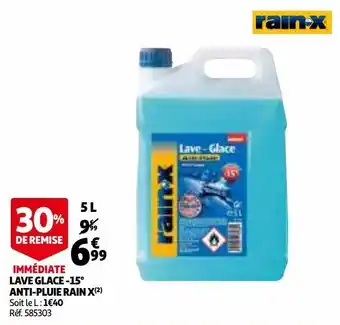 Auchan Lave glace -15° anti-pluie rain x offre