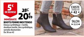 Auchan Boots femme inextenso offre