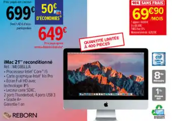 Carrefour IMac 21 Reconditionné offre