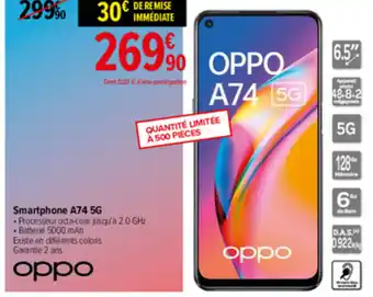 Carrefour Smartphone A74 5G offre