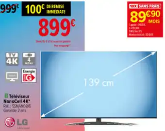 Carrefour Téléviseur NanoCell offre