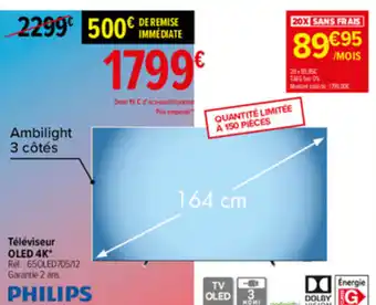 Carrefour Téléviseur OLED offre