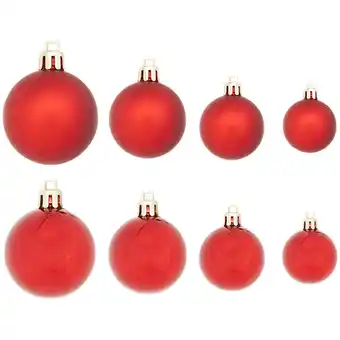 Action Boules de noël en plastique offre