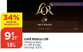 Bi1 Café Moulu L'Or offre