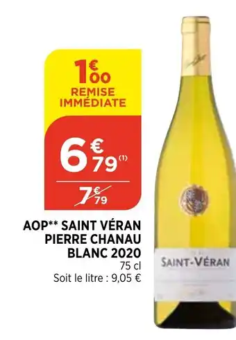 Bi1 AOP Saint Véran Pierre Chanau Blanc 2020 offre
