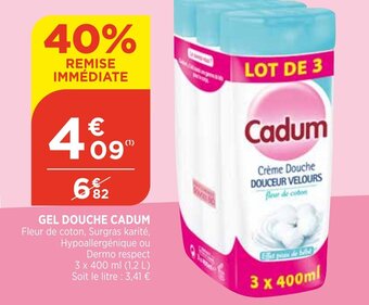 Bi1 Cadum Gel Douche offre