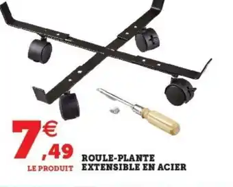 Roule-Plante Extensible En Acier