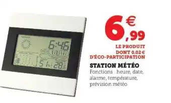 Super U Station Météo offre
