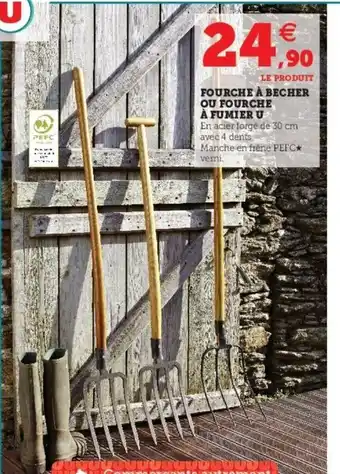 Super U Fourche à Becher ou Fourche à Fumier U offre