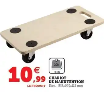 Super U Chariot de Manutention offre