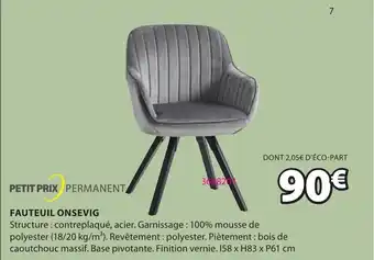 JYSK Fauteuil Onsevig offre