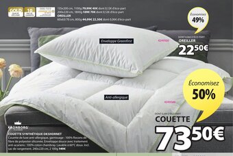 JYSK Couette Synthétique Okshornet offre